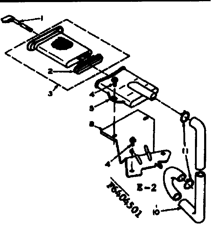 Kenmore 1106405551 filter assembly diagram