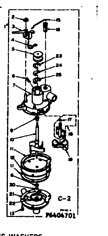 Kenmore 1106405751 pump assembly diagram