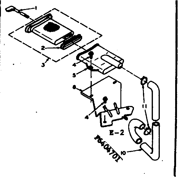 Kenmore 1106405751 filter assembly diagram