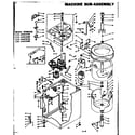 Kenmore 1106405980 machine sub-assembly diagram