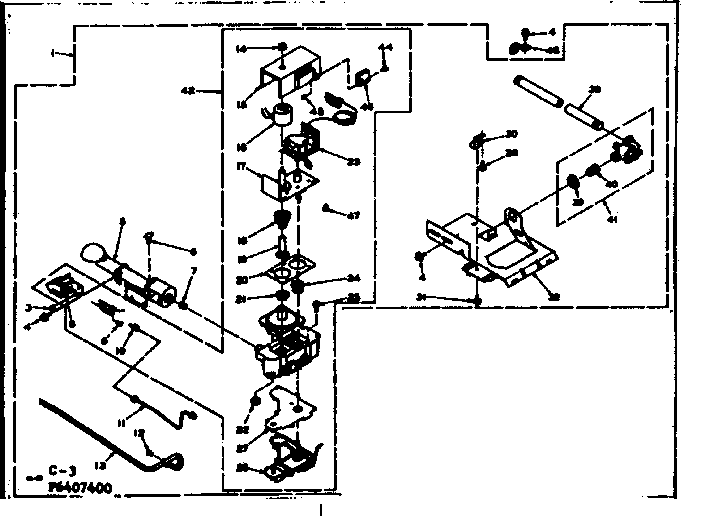 Kenmore 1106407400 white rodgers burner assembly diagram