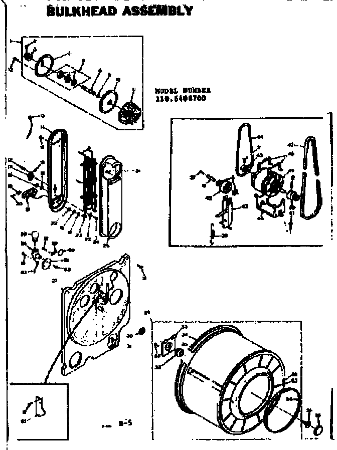 Kenmore 1106408700 bulkhead assembly diagram