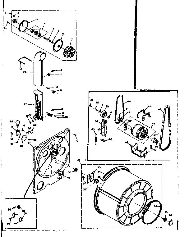 Kenmore 1106408841 bulkhead assembly diagram