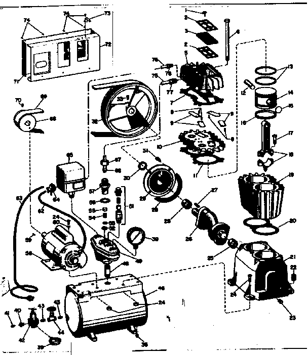 Craftsman 106153970 replacement parts diagram