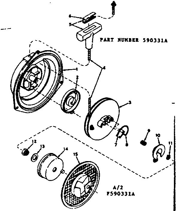 Craftsman 91762803 rewind starter diagram