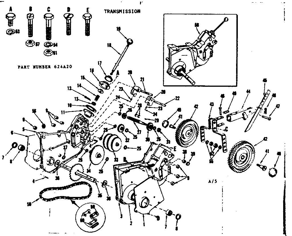 Craftsman 917624A20 transmission diagram