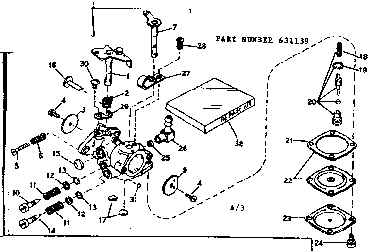 Craftsman 917631139 replacement parts diagram