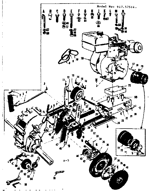 Craftsman 917575144 main frame diagram