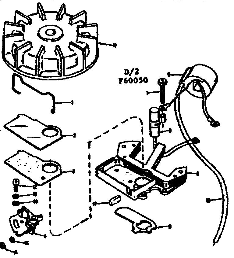Craftsman 91760050 flywheel assembly diagram
