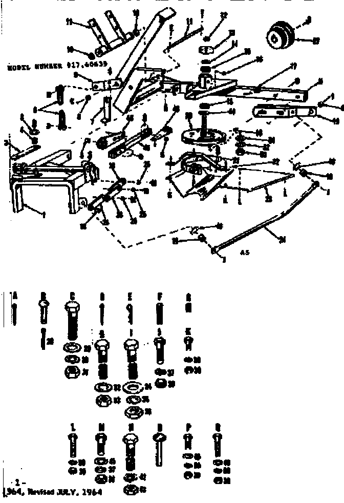 Craftsman 91760639 main frame diagram