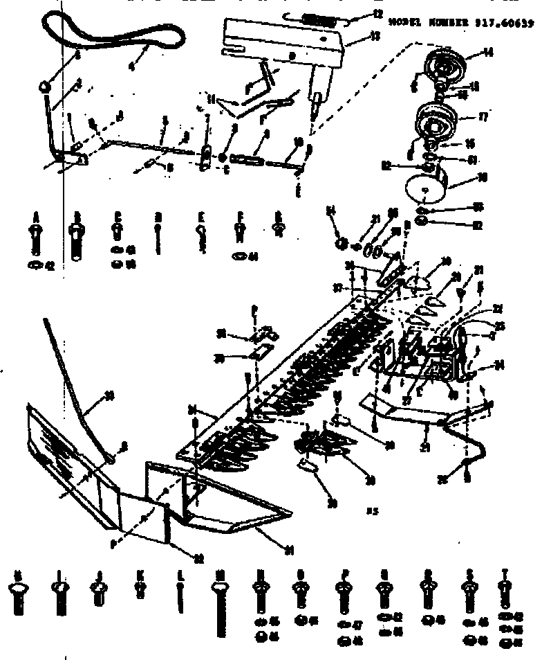 Craftsman 91760639 cutter bar diagram