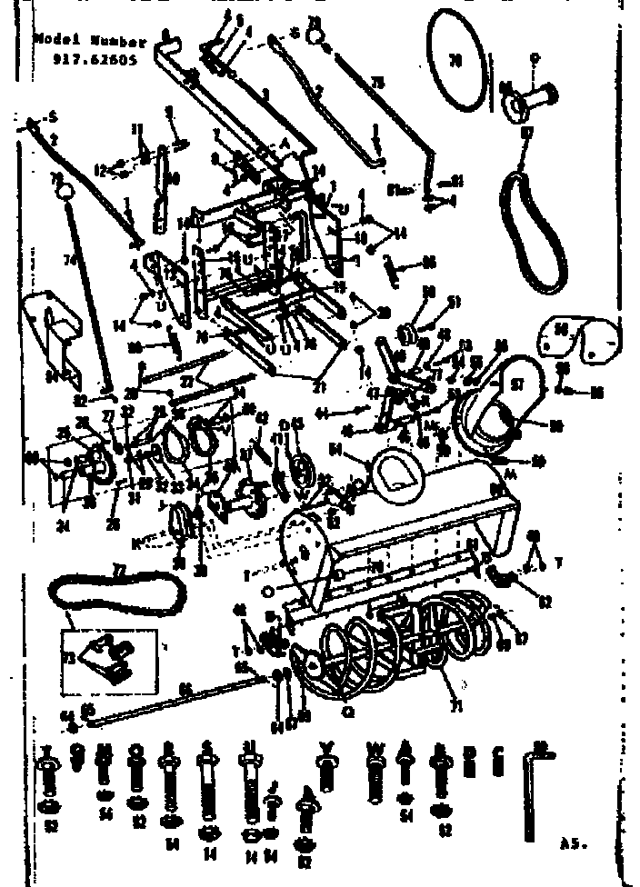 Craftsman 91762605 replacement parts diagram
