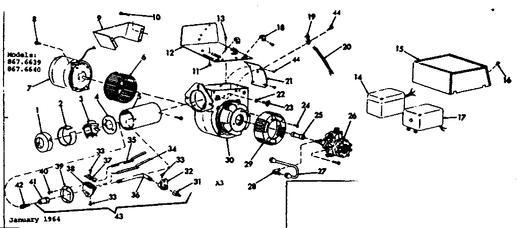 Kenmore 8676639 unit parts diagram