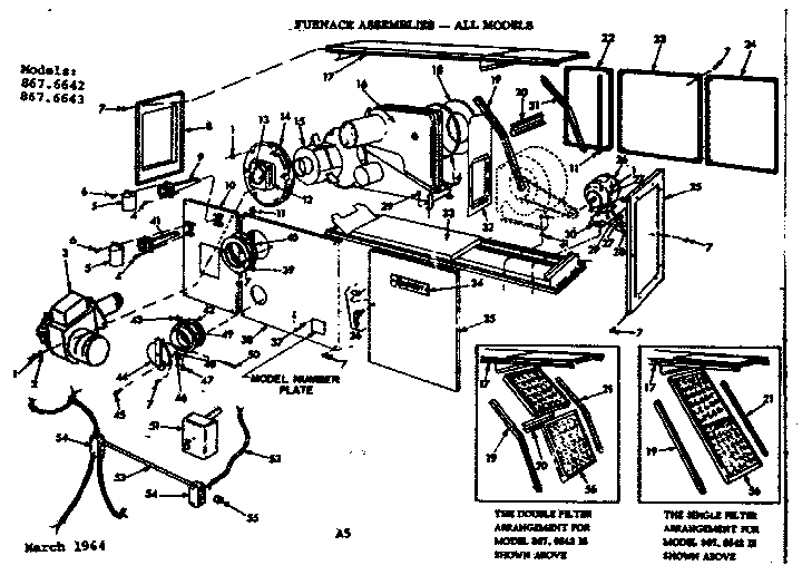 Kenmore 8676642 furnace assemblies diagram