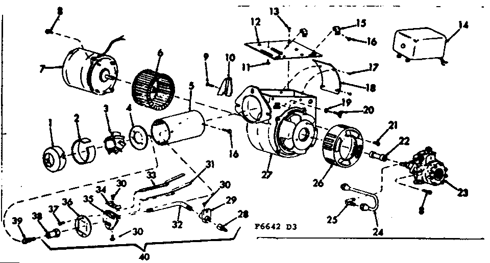 Kenmore 8676642 oil burner assembly diagram