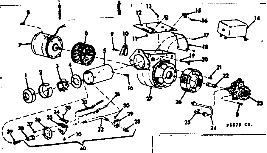 Kenmore 8676678 oil burner assembly diagram