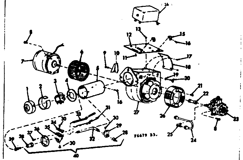 Kenmore 8676679 oil burner assembly diagram