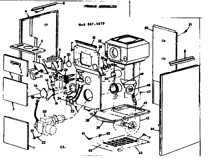 Kenmore 8676679 furnace assemblies diagram