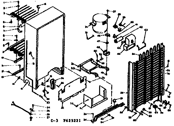 Kenmore 106625221 unit parts diagram