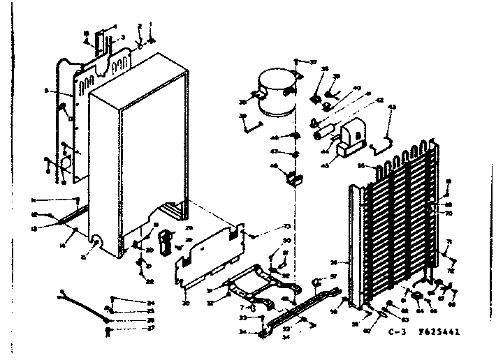 Kenmore 106625441 unit parts diagram