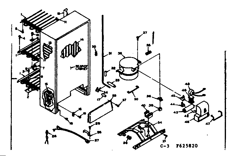 Kenmore 106625820 unit parts diagram