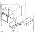 Kenmore 106635140 cabinet parts diagram