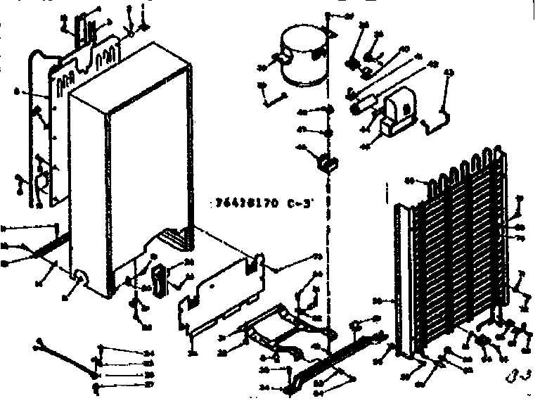 Kenmore 1066428170 unit parts diagram