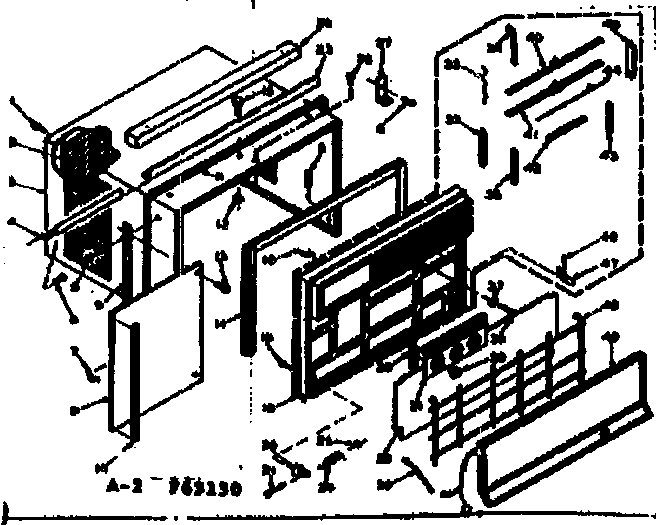 Kenmore 10665150 cabinet parts diagram