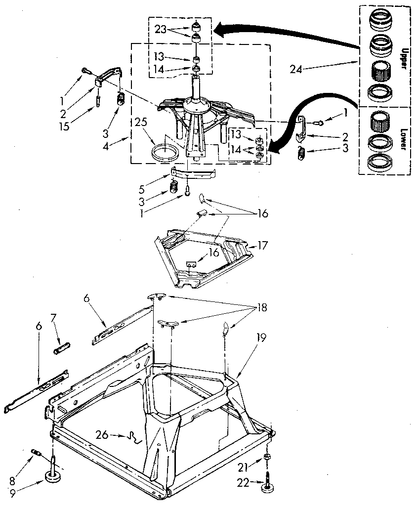 Kenmore 11082673110 machine base diagram