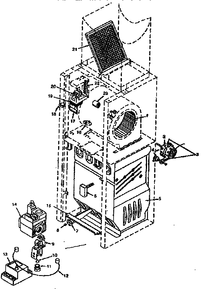 Kenmore 867767110 functional replacement parts diagram