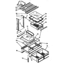 Kenmore 1068768803 shelf parts diagram