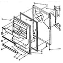 Kenmore 1068768803 refrigerator door parts diagram