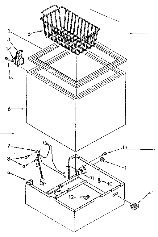 Kenmore 1988181980 cabinet parts diagram