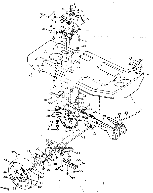 Craftsman 502255620 drive system diagram