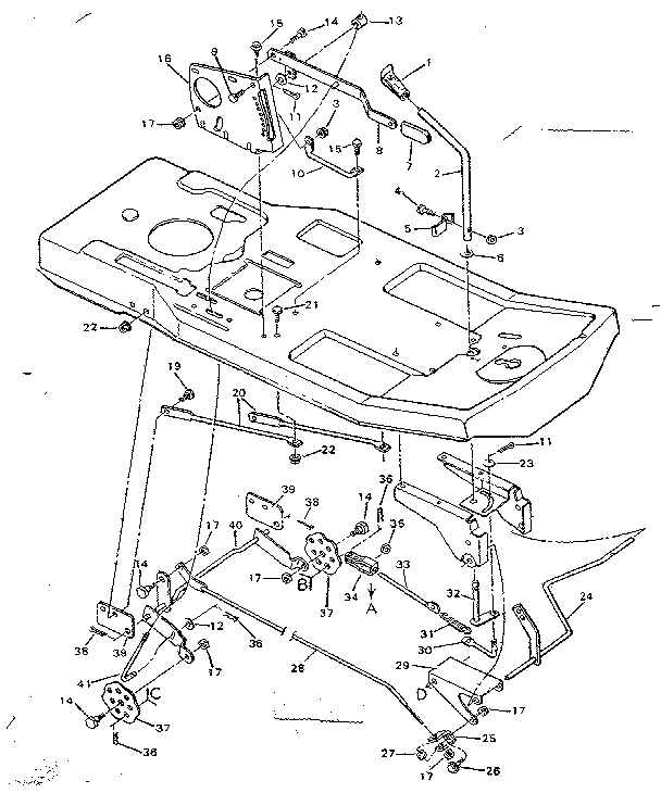 Craftsman 502255620 lift assembly diagram