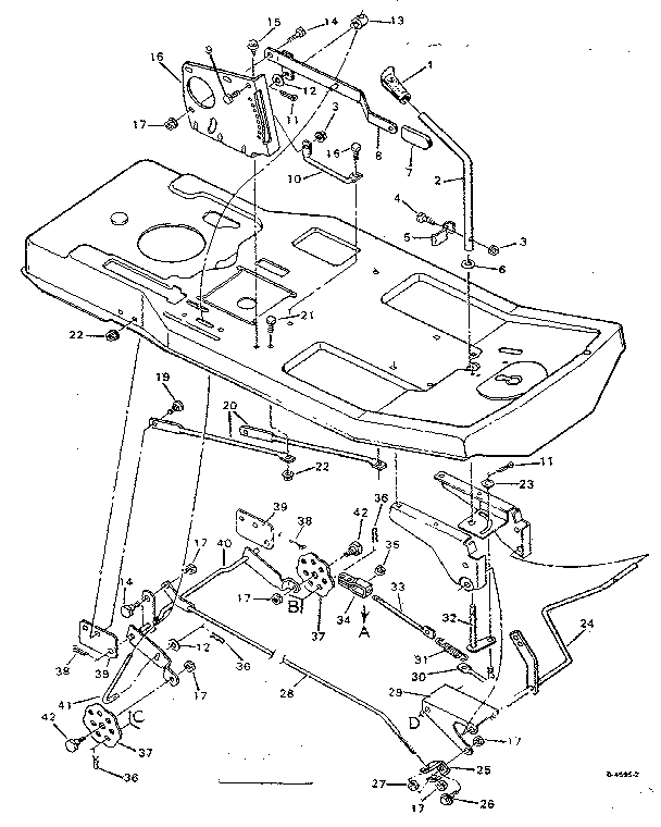 Craftsman 502255621 replacement parts blade housing suspension diagram