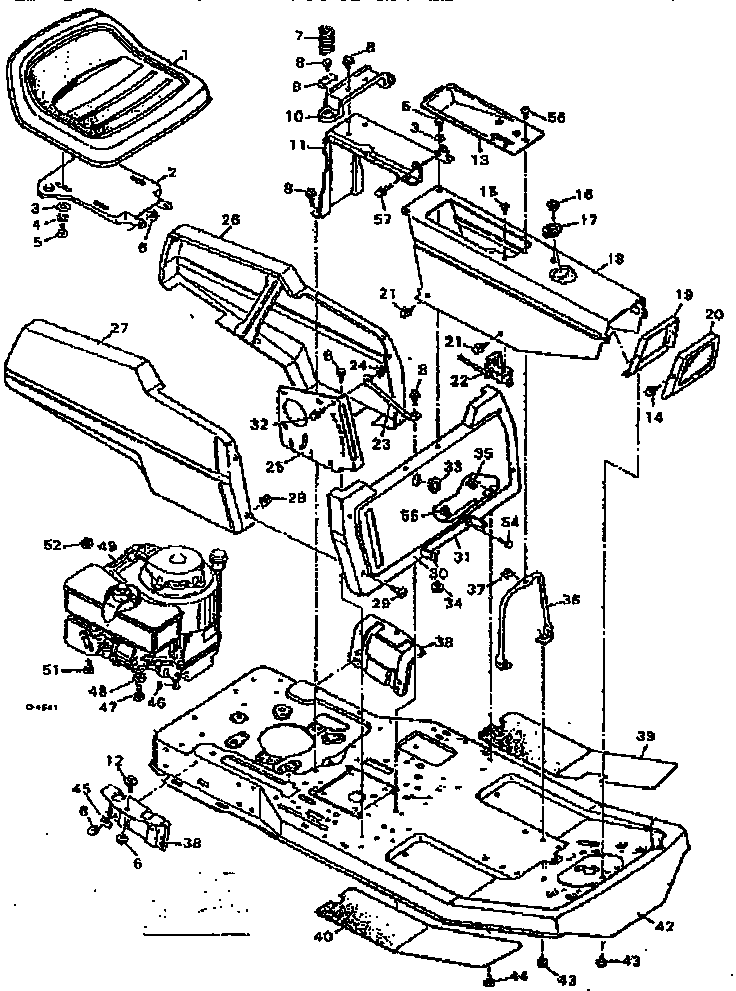 Craftsman 502255623 replacement parts body and chassis diagram
