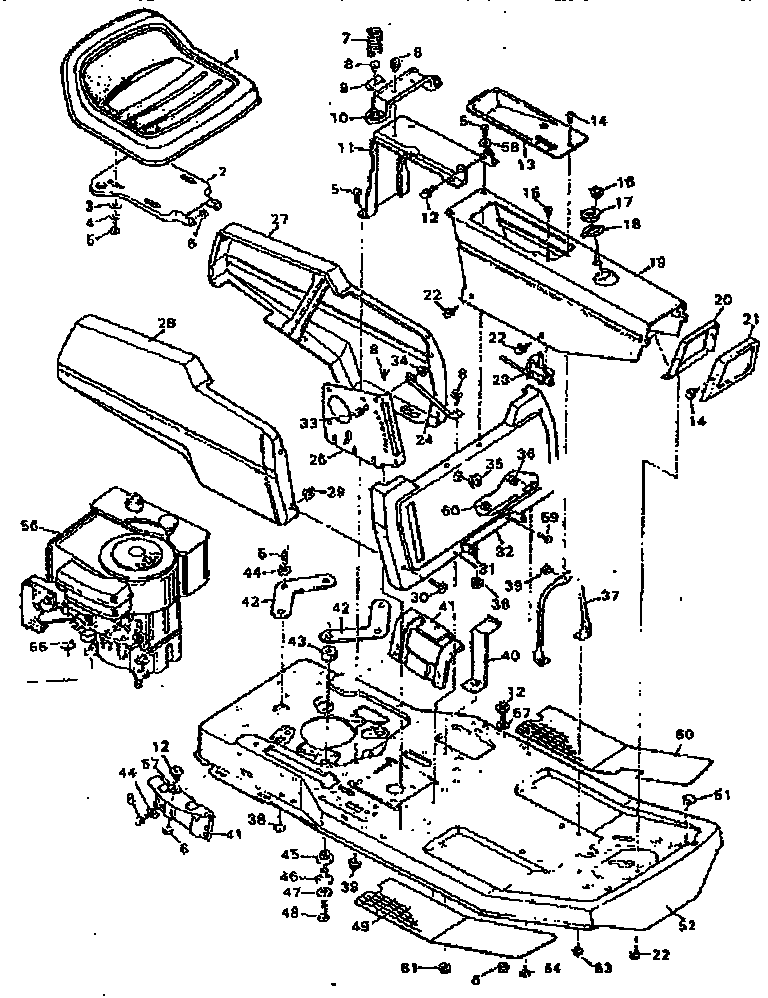 Craftsman 502255630 body chassis diagram