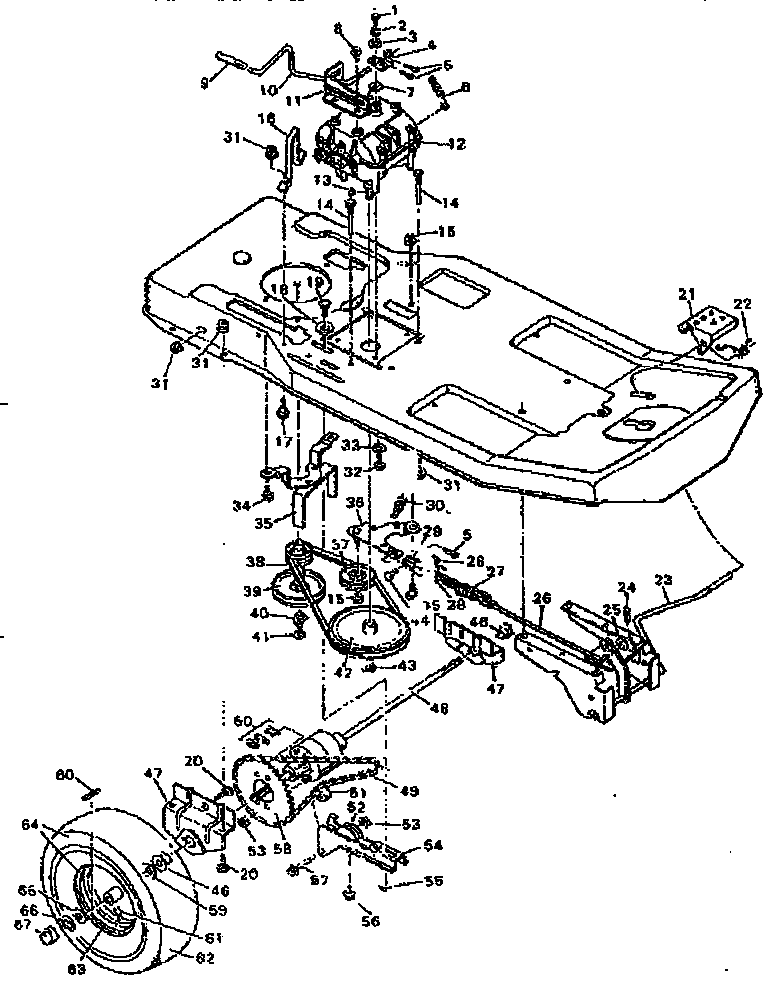 Craftsman 502255630 drive system diagram