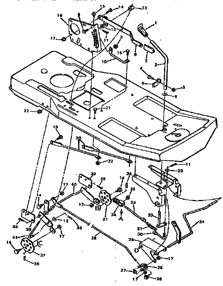 Craftsman 502255630 lift assembly diagram