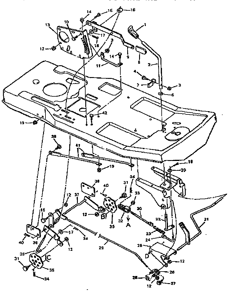 Craftsman 502255632 replacement parts blade housing suspension diagram