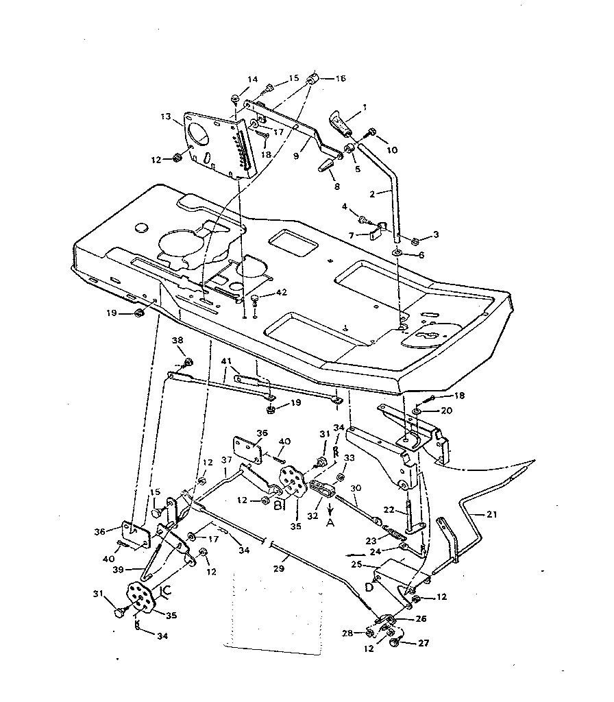 Craftsman 502255653 replacement parts blade housing suspension diagram