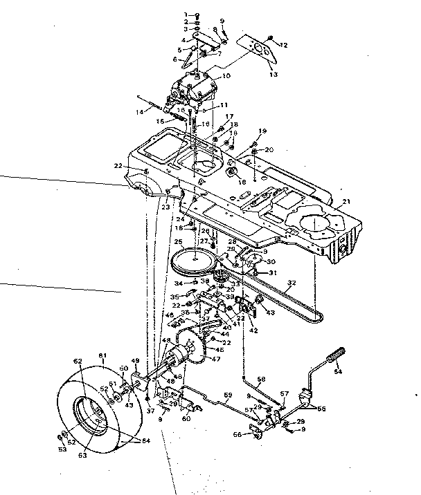 Craftsman 502255710 drive assembly diagram