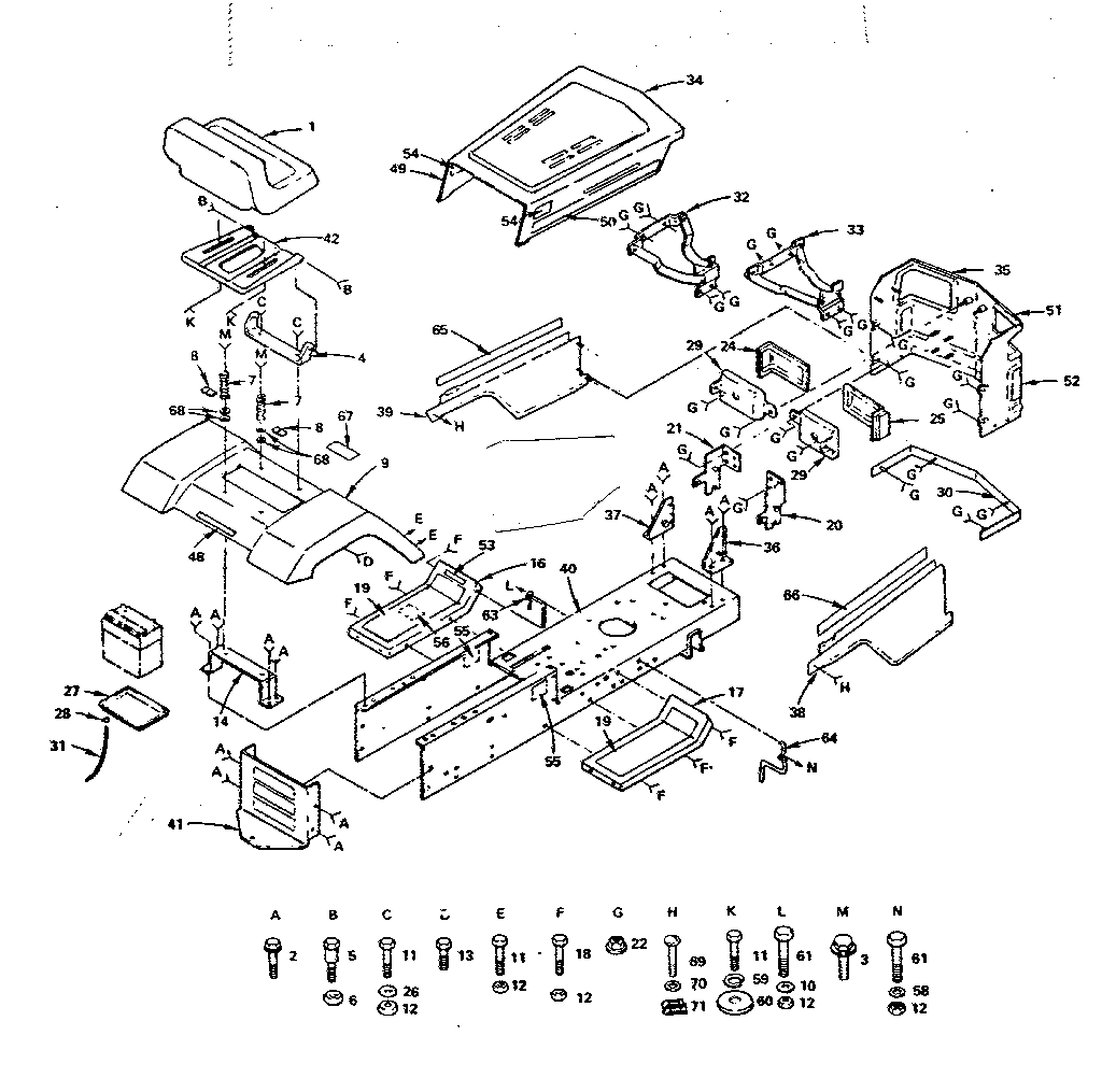Craftsman 917254270 top half diagram