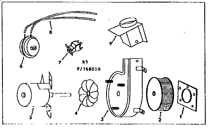 Kenmore 867768040 vent assembly diagram