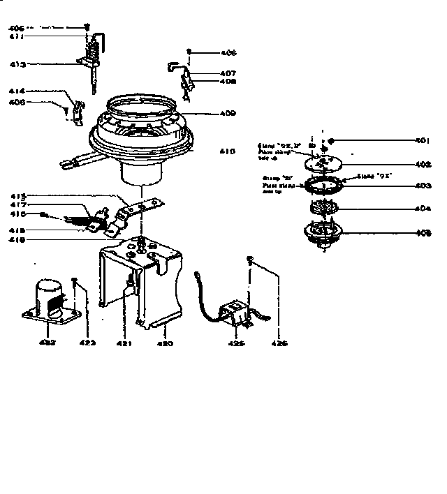 Comfort Glow PHS/M pot assembly diagram