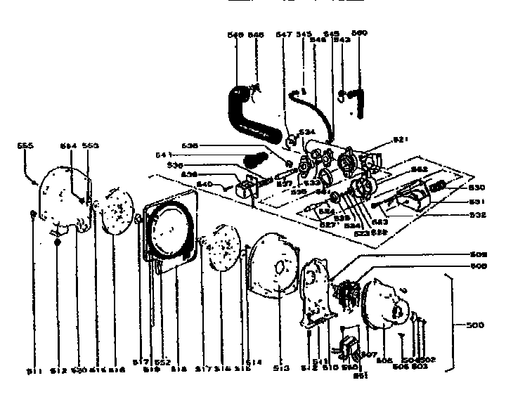 Comfort Glow PHS/M combustion blower assembly air bracket and solenoids diagram