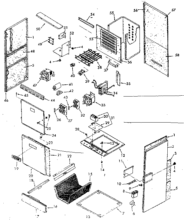 Kenmore 867587390 functional replacement parts diagram