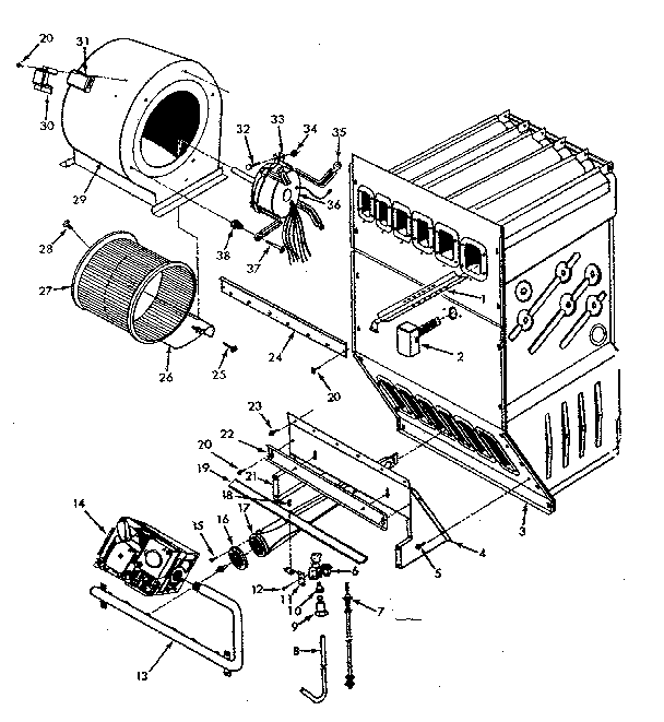 Kenmore 867774332 functional replacement parts diagram