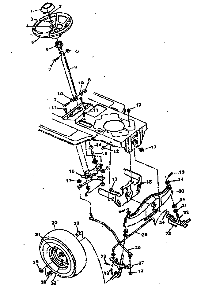 Craftsman 502255713 replacement parts steering system diagram